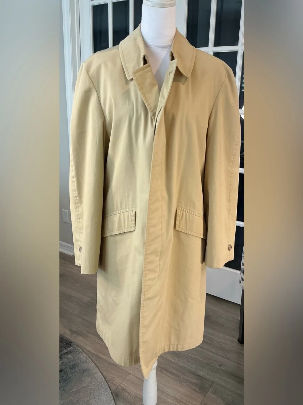 Vintage Gleneagles Weatherproofs Trench Coat Raincoat Houndstooth Lined (UNISEX)